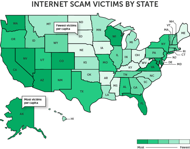 Internet Scam Victims By State In 2019 | CenturyLinkQuote